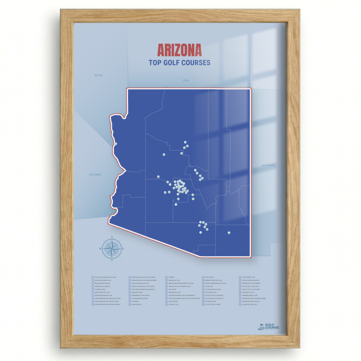 Map of Arizona Golf Courses