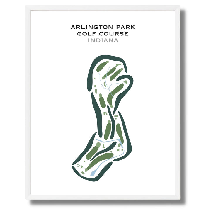 Arlington Park Golf Course, Indiana - Printed Golf Courses