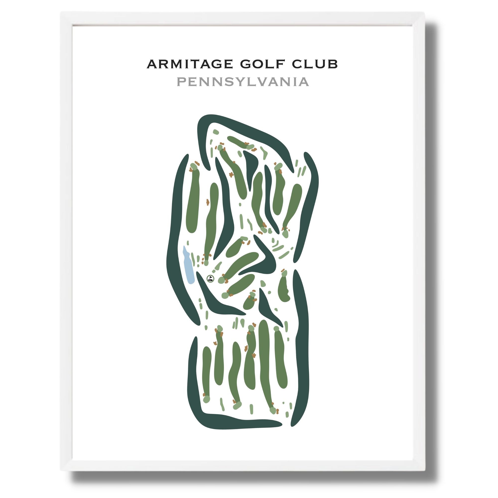 Buy the best printed golf course Armitage Golf Club Pennsylvania