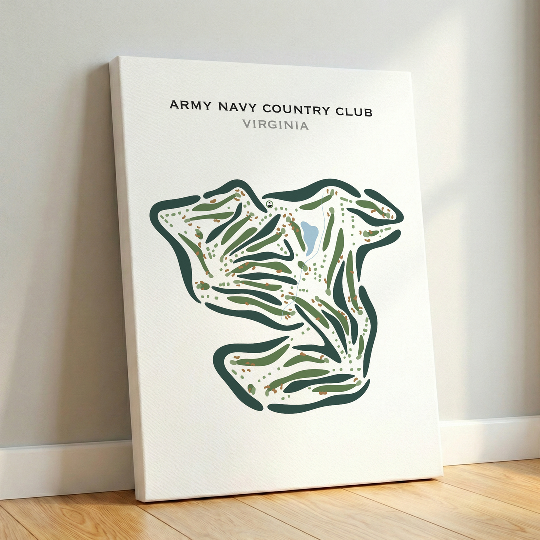 Army Navy Country Club, Fairfax, Virginia - Printed Golf Courses