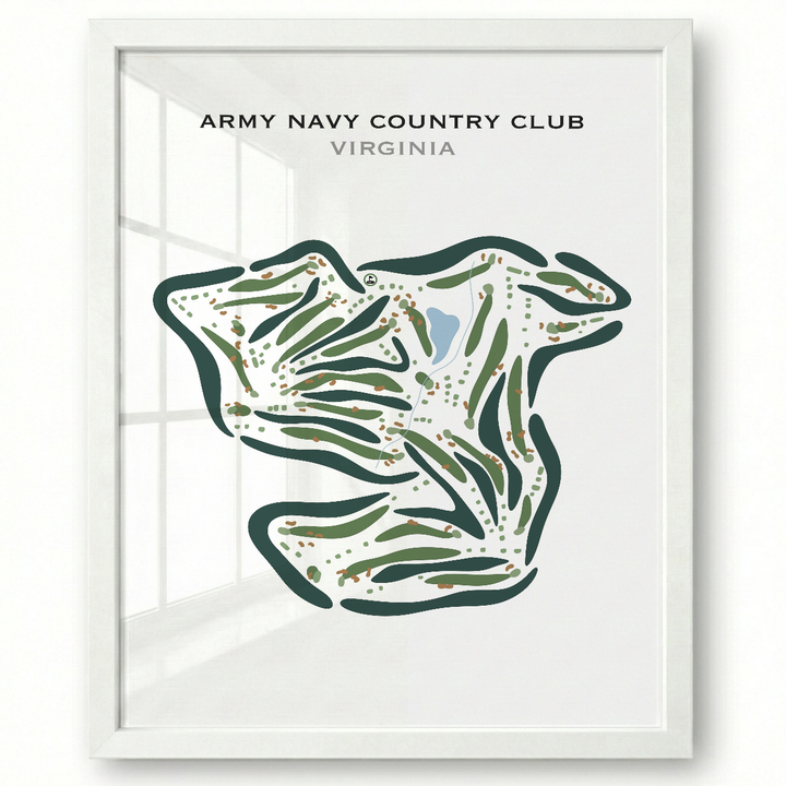 Army Navy Country Club, Fairfax, Virginia - Printed Golf Courses