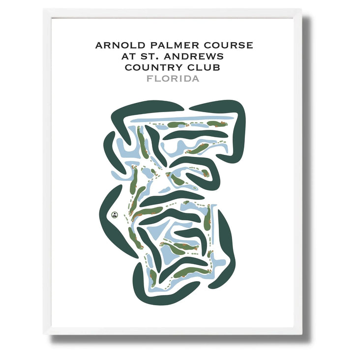 Arnold Palmer Course at St. Andrews Country Club, Florida - Printed Golf Courses