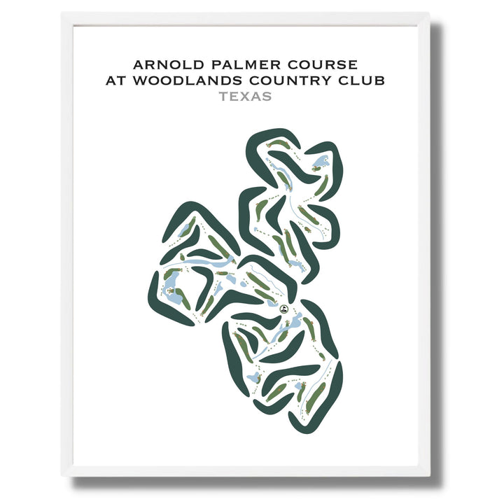 Arnold Palmer Course at The Woodlands Country Club, Texas - Printed Golf Courses