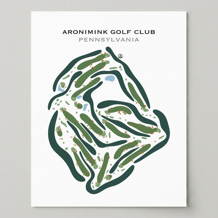 Aronimink Golf Club, Pennsylvania - Printed Golf Courses