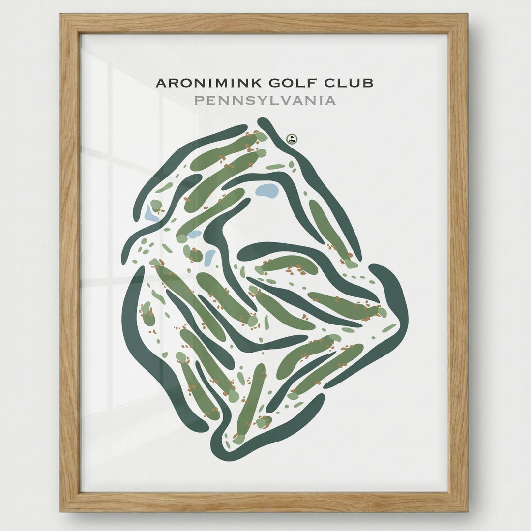 Aronimink Golf Club, Pennsylvania - Printed Golf Courses