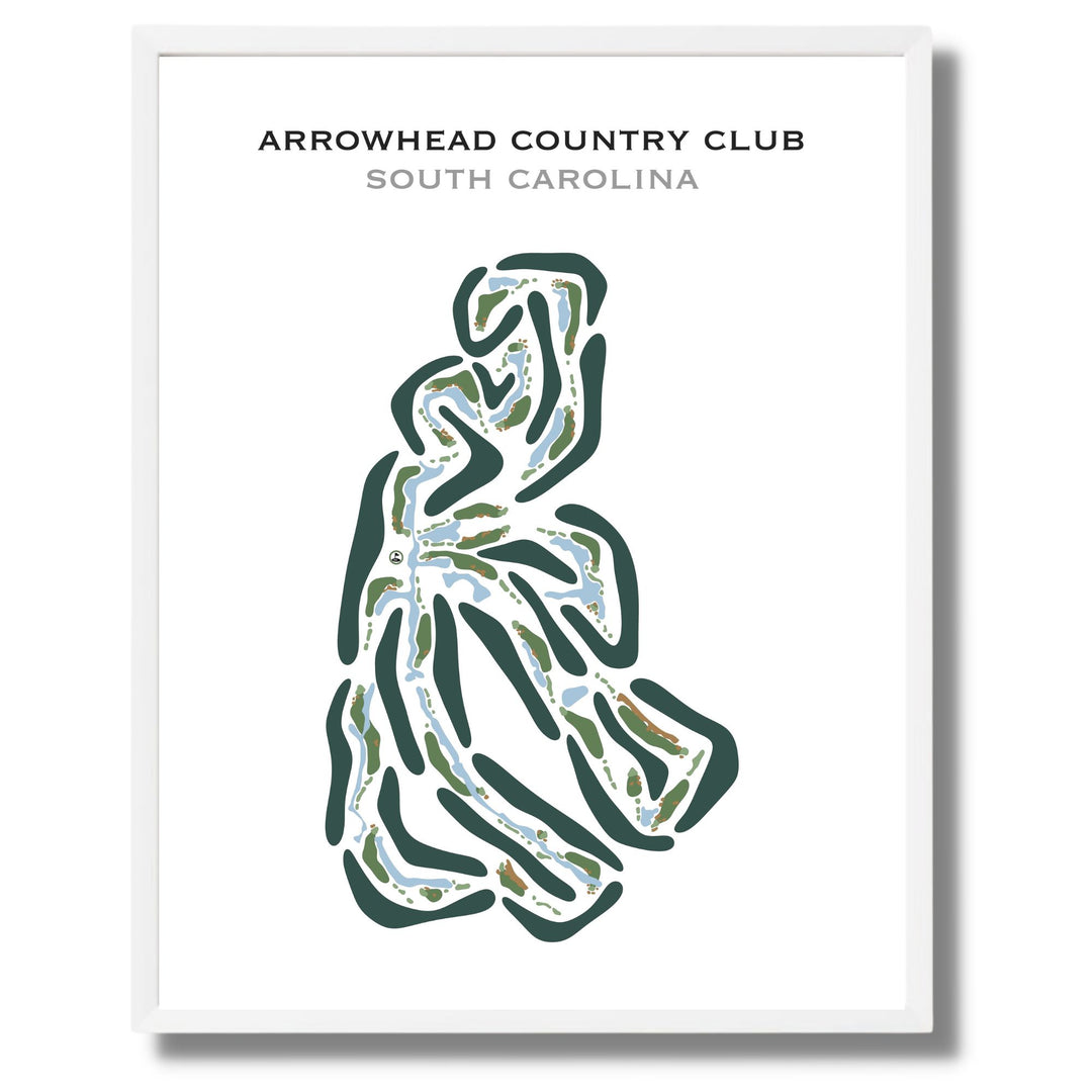 Arrowhead Country Club, South Carolina - Printed Golf Courses