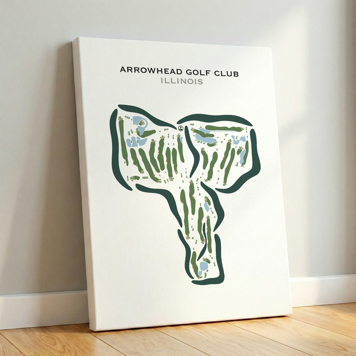 Arrowhead Golf Club, Illinois - Printed Golf Courses