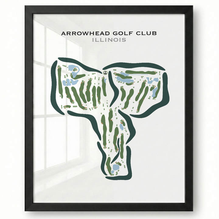 Arrowhead Golf Club, Illinois - Printed Golf Courses
