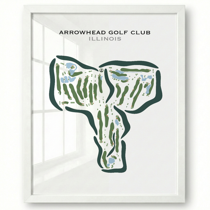 Arrowhead Golf Club, Illinois - Printed Golf Courses