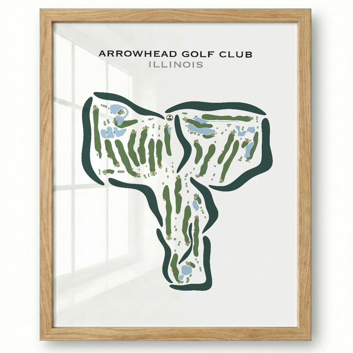 Arrowhead Golf Club, Illinois - Printed Golf Courses