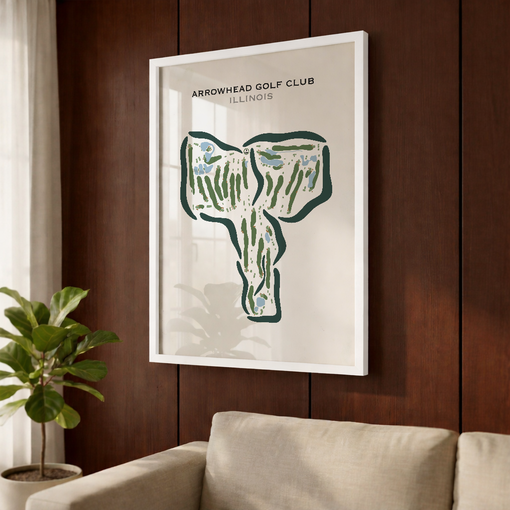 Arrowhead Golf Club, Illinois - Printed Golf Courses