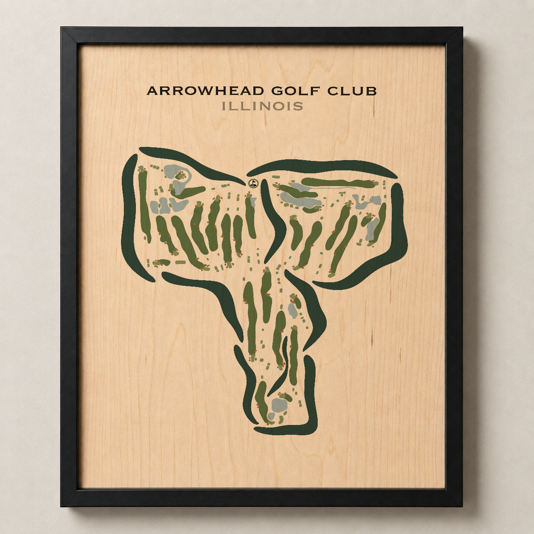 Arrowhead Golf Club, Illinois - Printed Golf Courses