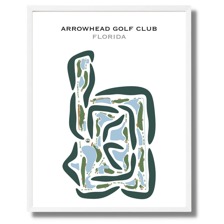 ArrowHead Golf Club, Naples, Florida - Printed Golf Courses