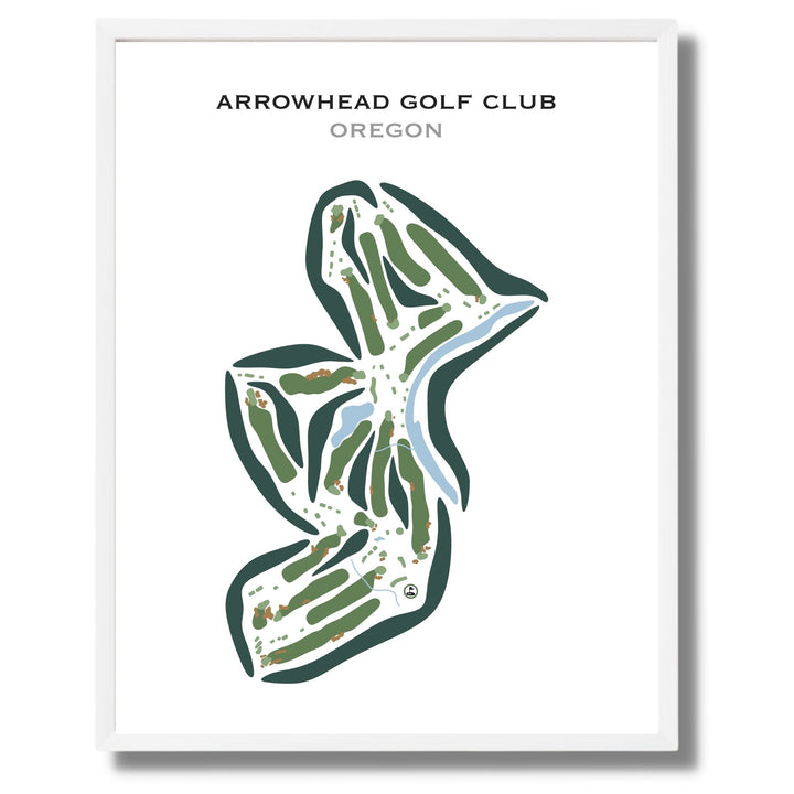 Arrowhead Golf Club, Oregon - Printed Golf Courses