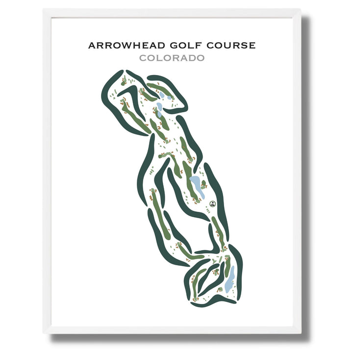 Arrowhead Golf Course, Colorado - Printed Golf Courses