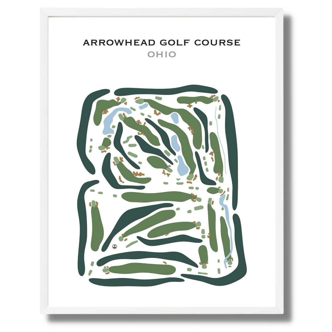 Arrowhead Golf Course, Ohio - Printed Golf Courses