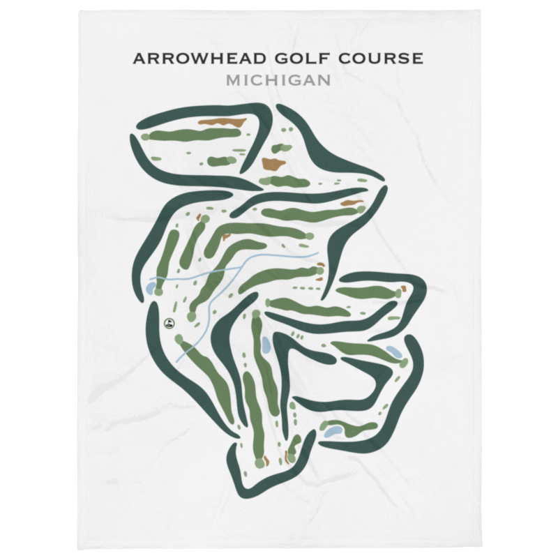 Arrowhead Golf Course, Michigan - Printed Golf Courses