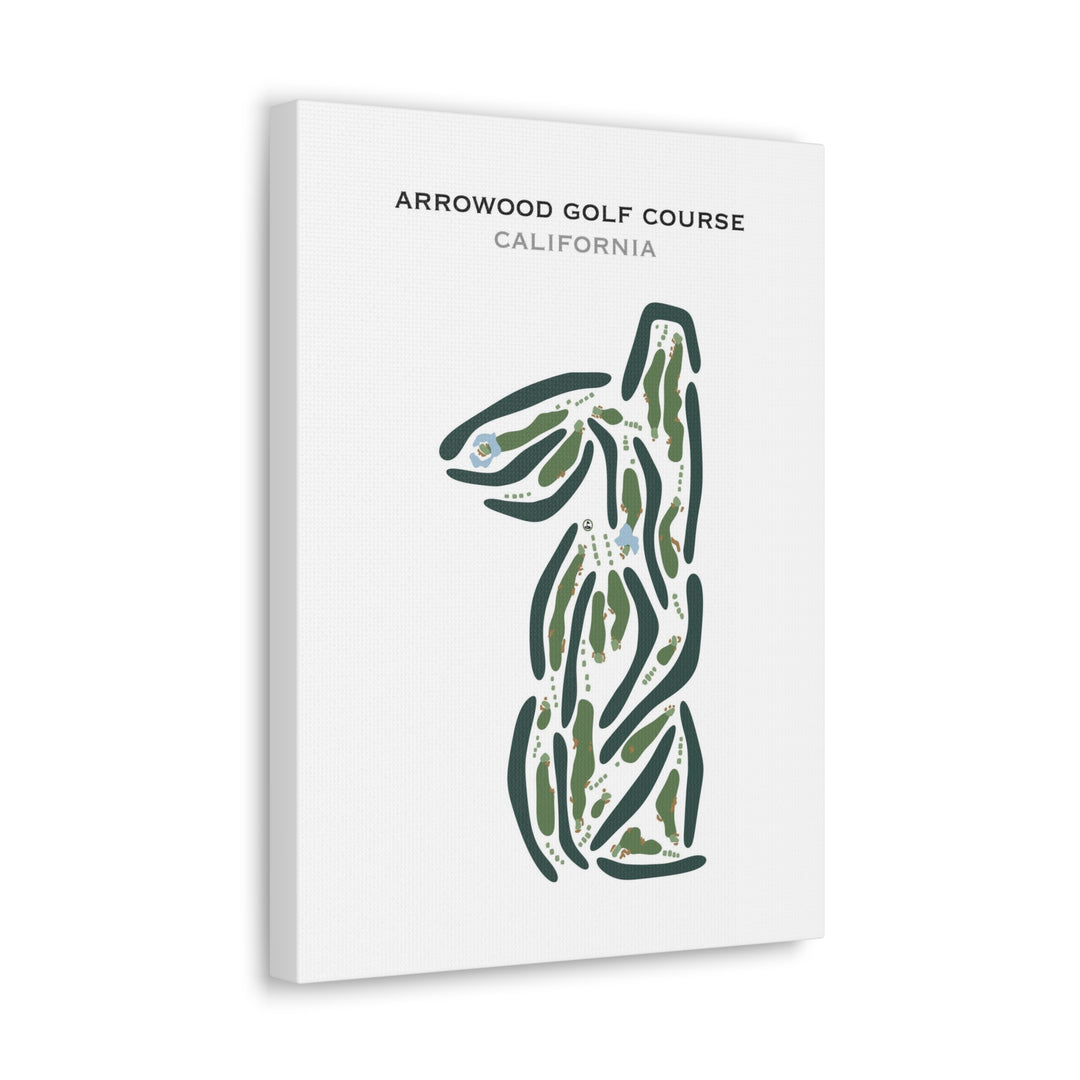 Arrowood Golf Course, California - Printed Golf Courses