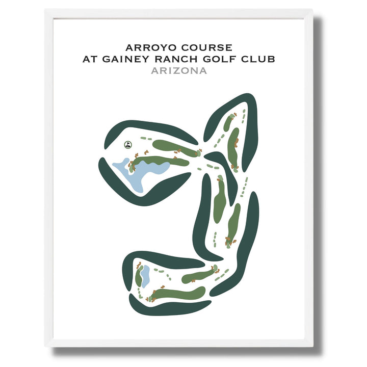 The Arroyo Course at Gainey Ranch Golf Club, Arizona - Printed Golf Courses