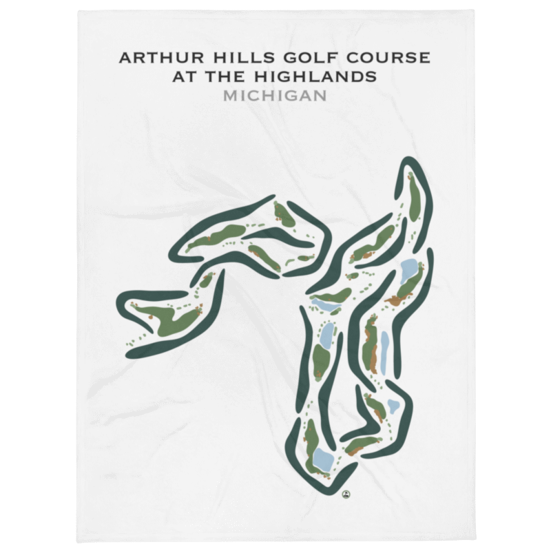 Arthur Hills Golf Course at The Highlands, Michigan - Printed Golf Courses