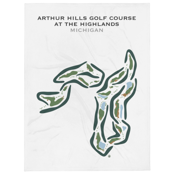 Arthur Hills Golf Course at The Highlands, Michigan - Printed Golf Courses