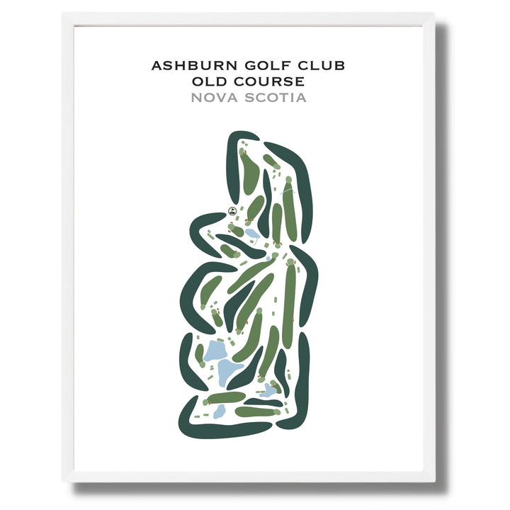 Ashburn Golf Club - Old Course, Nova Scotia - Printed Golf Courses