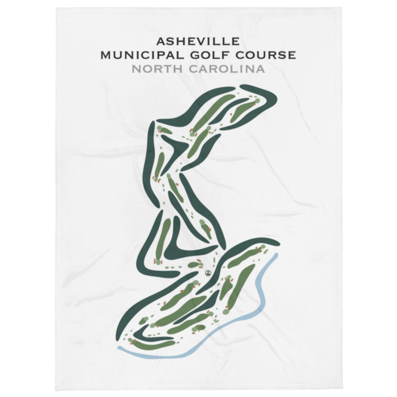 Asheville Municipal Golf Course, North Carolina - Printed Golf Courses