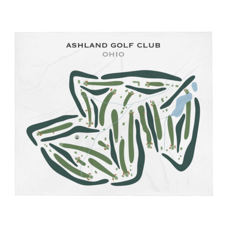 Ashland Golf Club, Ohio - Printed Golf Courses