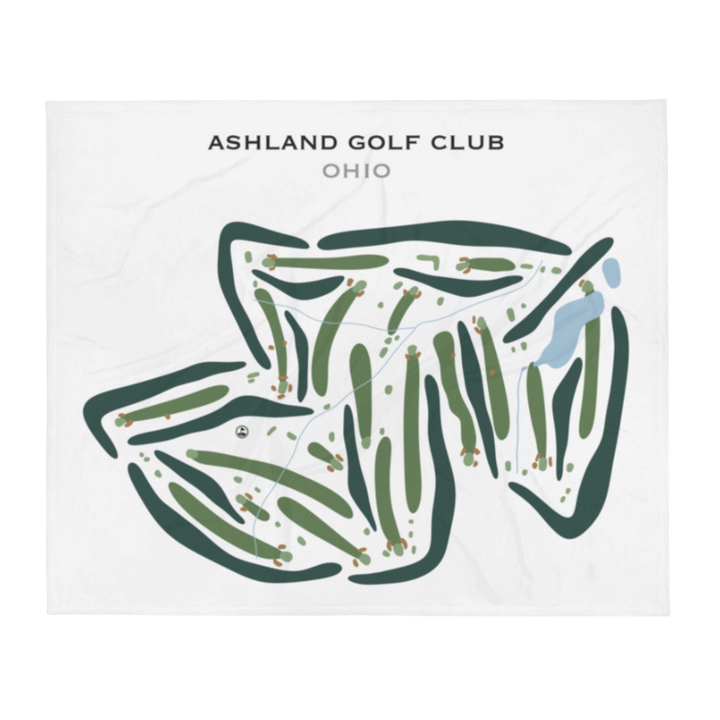 Ashland Golf Club, Ohio - Printed Golf Courses