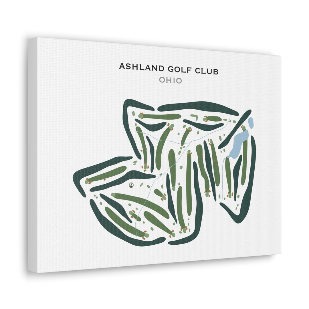 Ashland Golf Club, Ohio - Printed Golf Courses