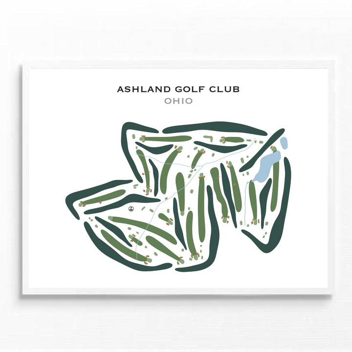 Ashland Golf Club, Ohio - Printed Golf Courses