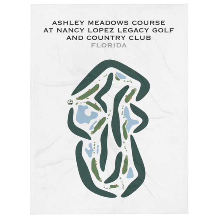 Ashley Meadows Course at Nancy Lopez Legacy Golf & Country Club, Florida - Printed Golf Courses