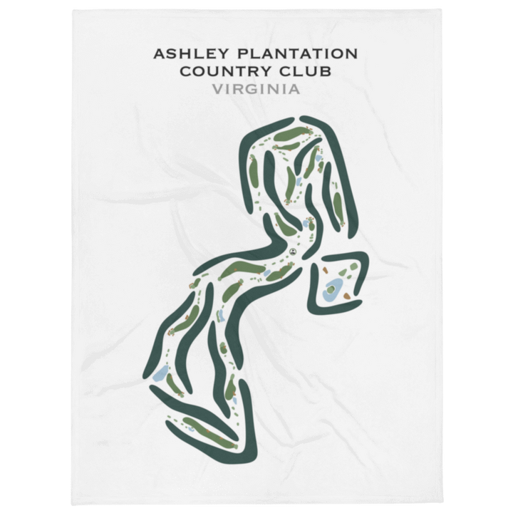 Ashley Plantation Country Club, Virginia - Printed Golf Courses