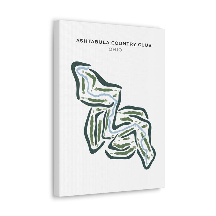 Ashtabula Country Club, Ohio - Printed Golf Courses