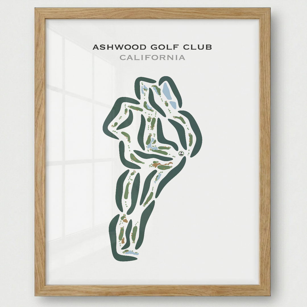 Ashwood Golf Club, California - Printed Golf Courses