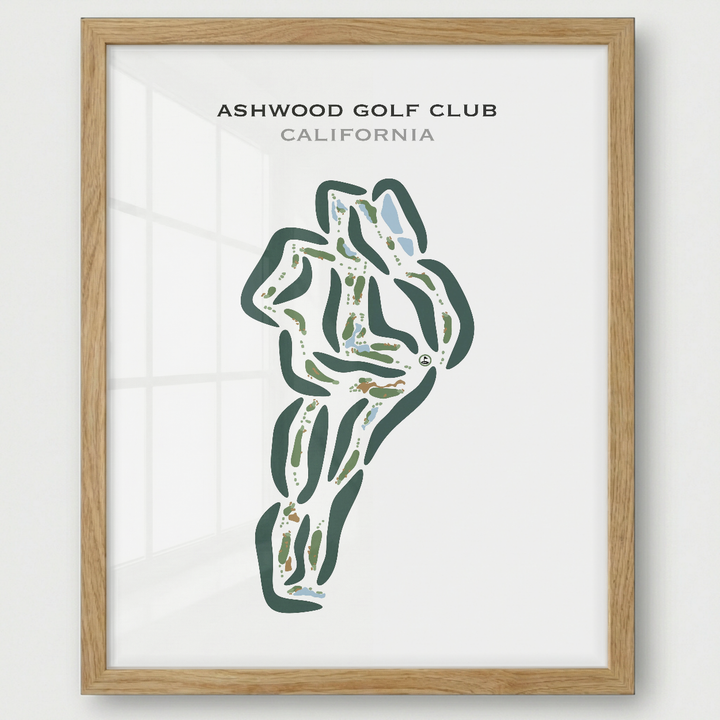 Ashwood Golf Club, California - Printed Golf Courses