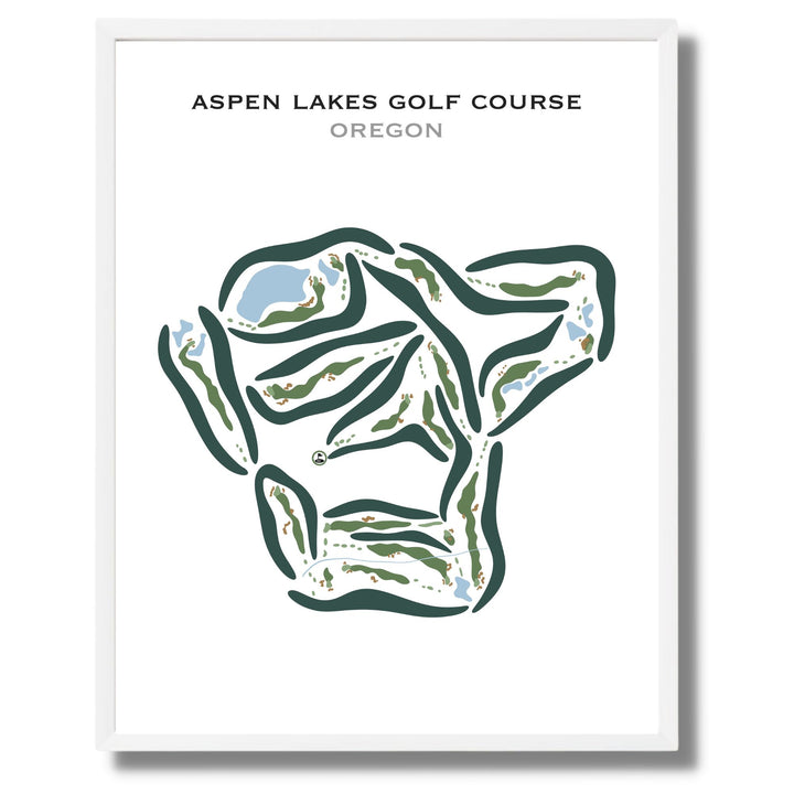 Aspen Lakes Golf Course, Oregon - Printed Golf Courses