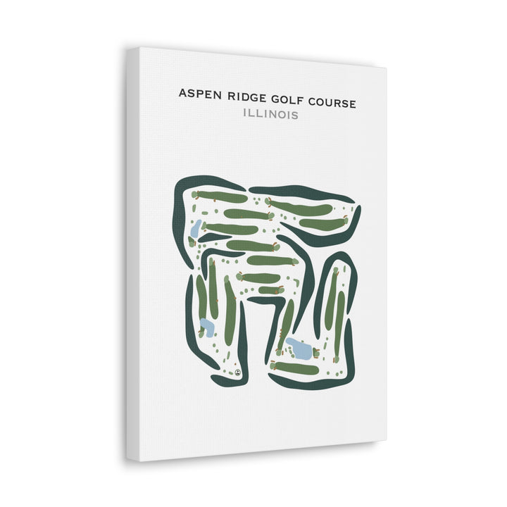 Aspen Ridge Golf Course, Illinois - Printed Golf Courses