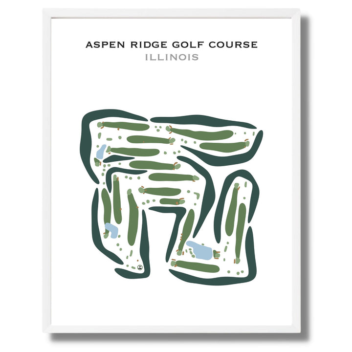 Aspen Ridge Golf Course, Illinois - Printed Golf Courses