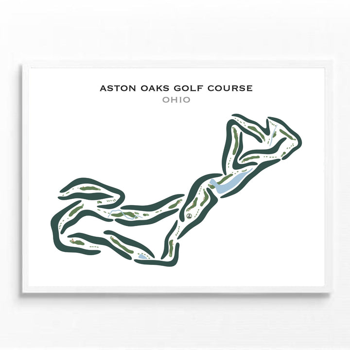 Aston Oaks Golf Course, Ohio - Printed Golf Courses