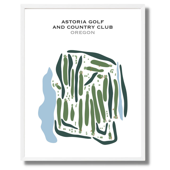 Astoria Golf & Country Club, Oregon - Printed Golf Courses