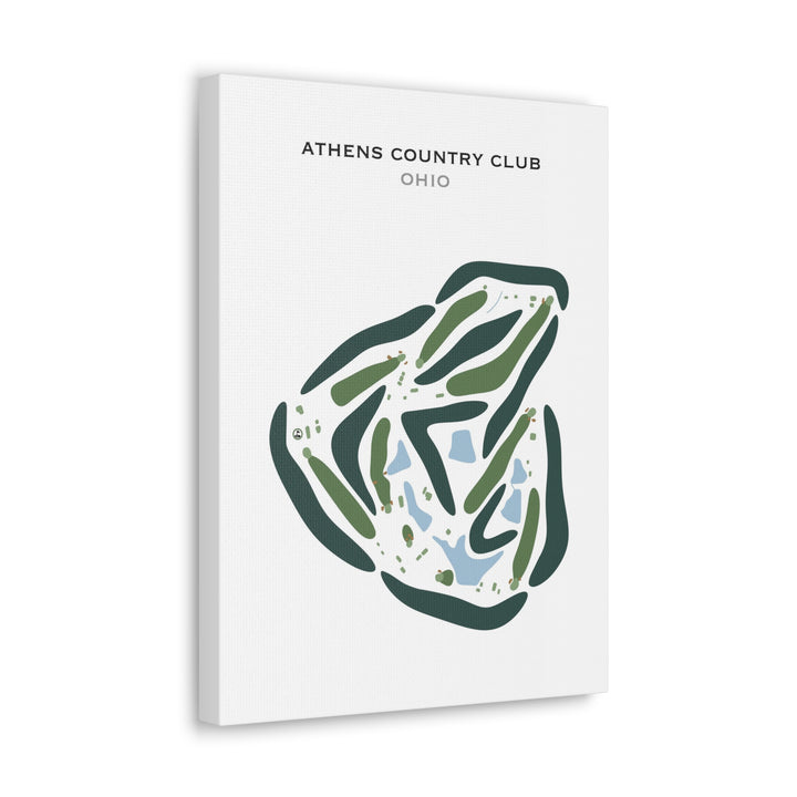 Athens Country Club, Ohio - Printed Golf Courses