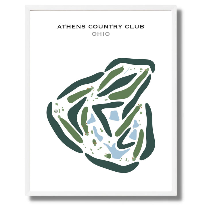 Athens Country Club, Ohio - Printed Golf Courses