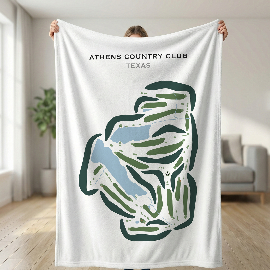 Athens Country Club, Texas - Printed Golf Courses
