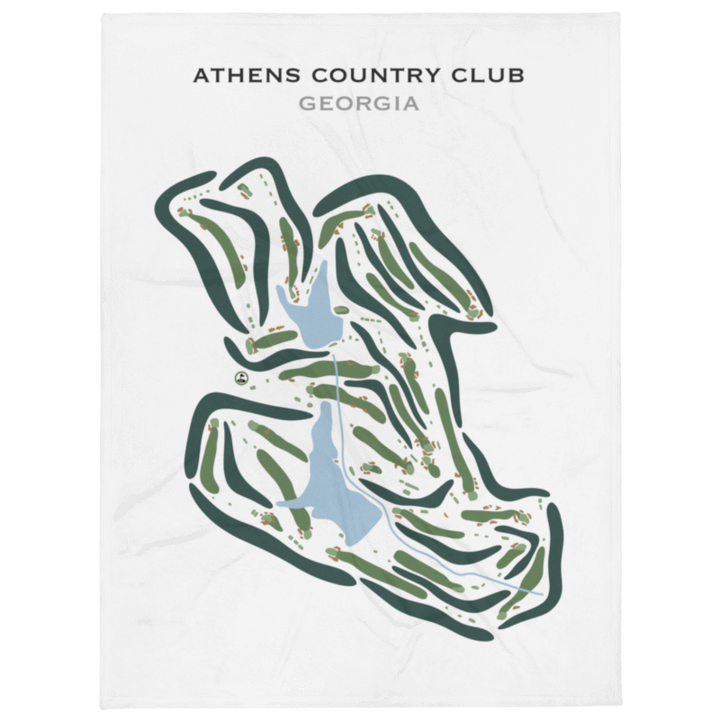 Athens Country Club, Georgia - Printed Golf Courses