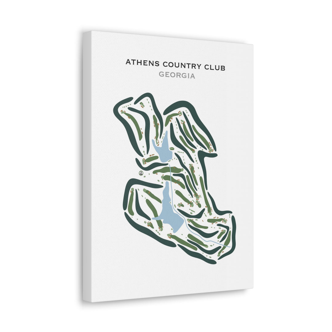 Athens Country Club, Georgia - Printed Golf Courses