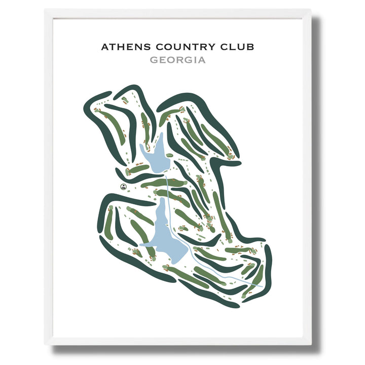 Athens Country Club, Georgia - Printed Golf Courses