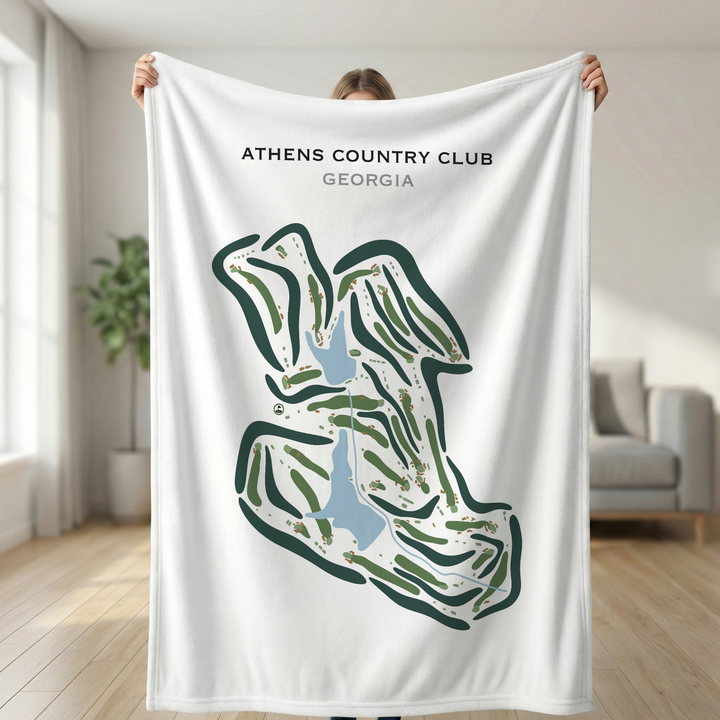 Athens Country Club, Georgia - Printed Golf Courses
