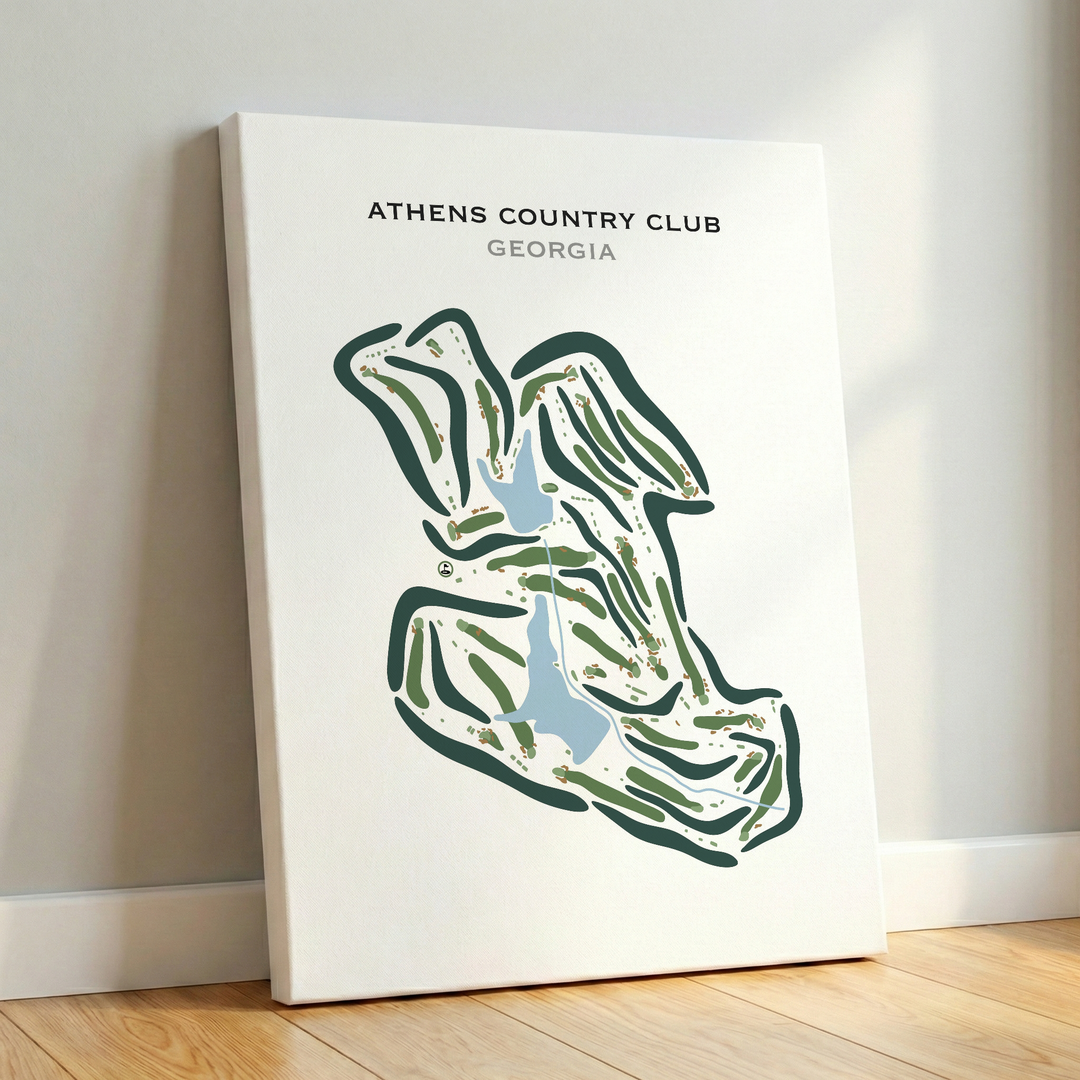 Athens Country Club, Georgia - Printed Golf Courses