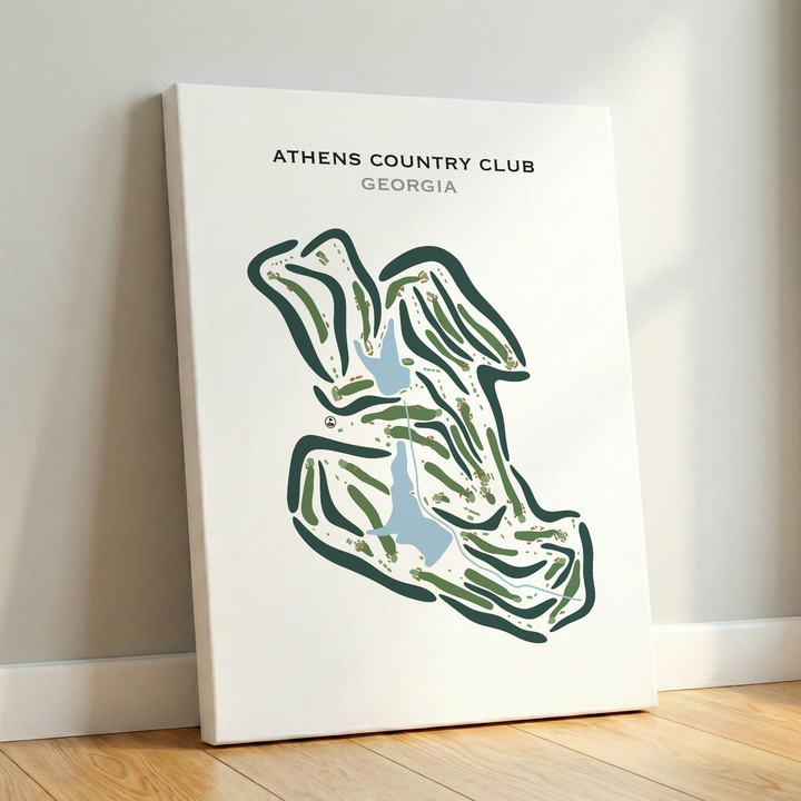 Athens Country Club, Georgia - Printed Golf Courses